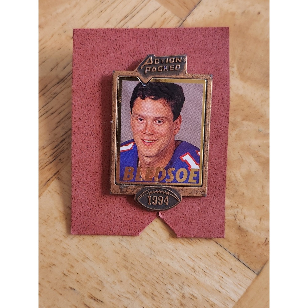 Drew Bledsoe  NFL 1994‎ Action Packed Pin ~ Buffalo Bills